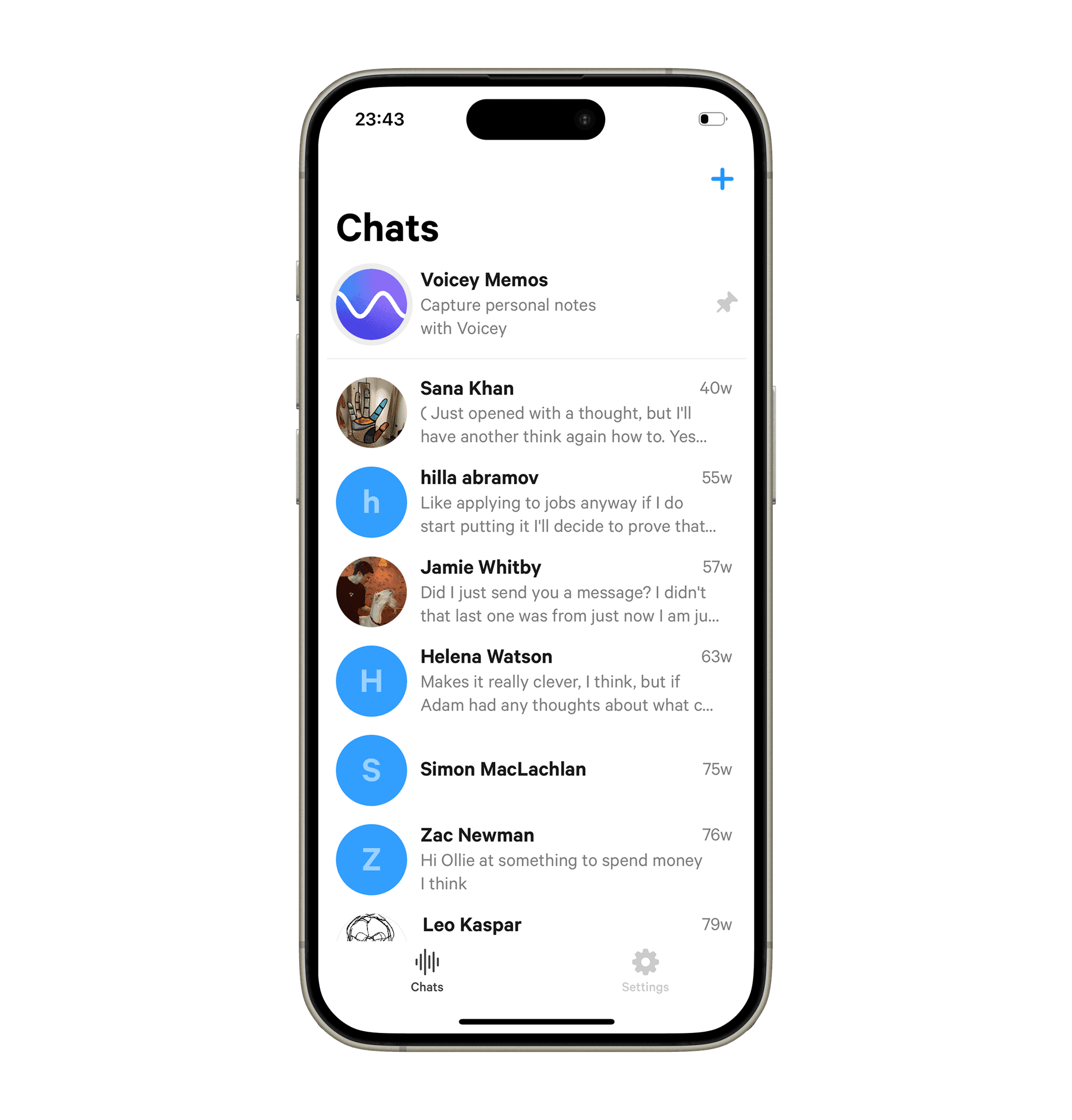 I developed a fun, friendly design language and tried to create an experience that felt human, universal and accessible. I also added a "Voicey memos" feature to let new users (who most likely have no contacts on the app) try out the features I'd built.